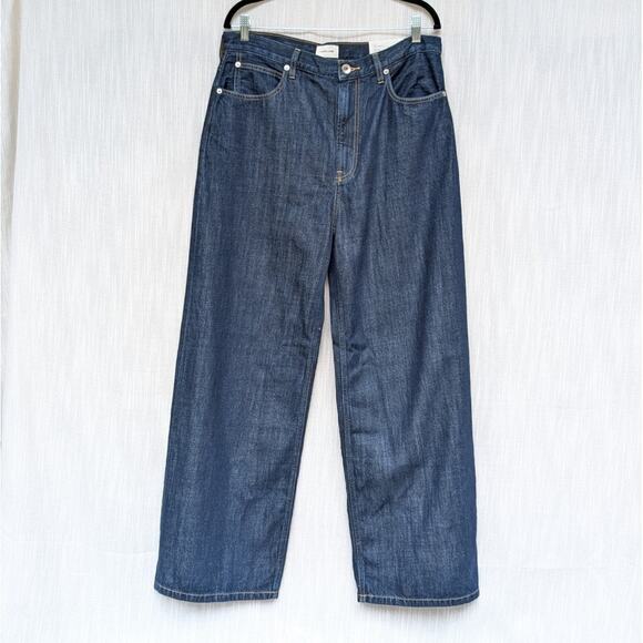 NWT Everlane The OG Baggy High-rise Wide Leg Jeans in Dark Indigo, size 32R - Picture 1 of 10